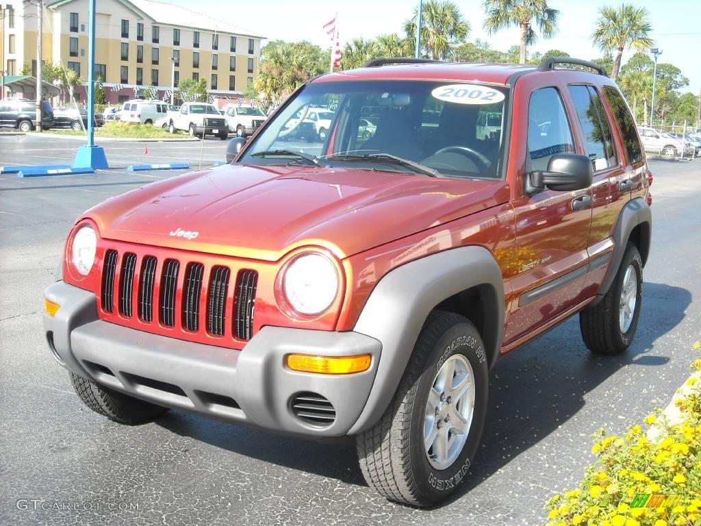 2002 Liberty Sport - Salsa Red Pearlcoat / Dark Slate Gray photo #7