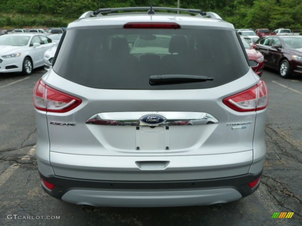 Ingot Silver 2014 Ford Escape Titanium 1.6L EcoBoost 4WD Exterior Photo #82282703