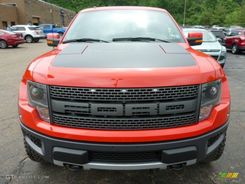 Race Red 2013 Ford F150 SVT Raptor SuperCrew 4x4 Exterior Photo #82283462
