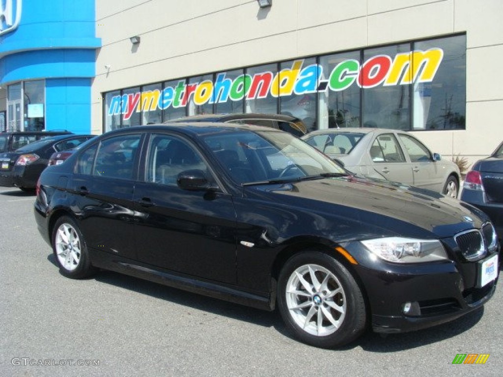 2010 3 Series 328i Sedan - Jet Black / Black photo #1