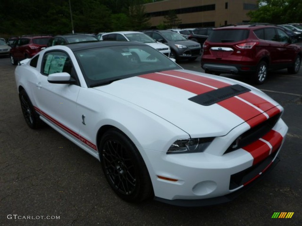 2014 Mustang Shelby GT500 SVT Performance Package Coupe - Oxford White / Shelby Charcoal Black/Red Accents Recaro Sport Seats photo #1