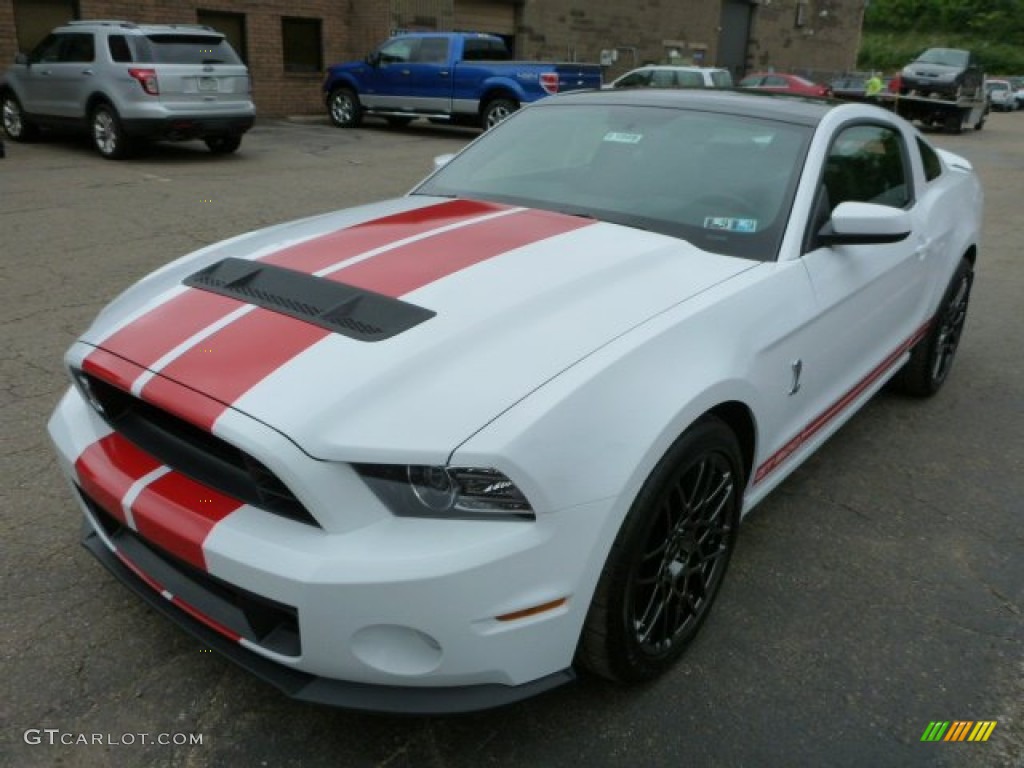 Oxford White 2014 Ford Mustang Shelby GT500 SVT Performance Package Coupe Exterior Photo #82285181