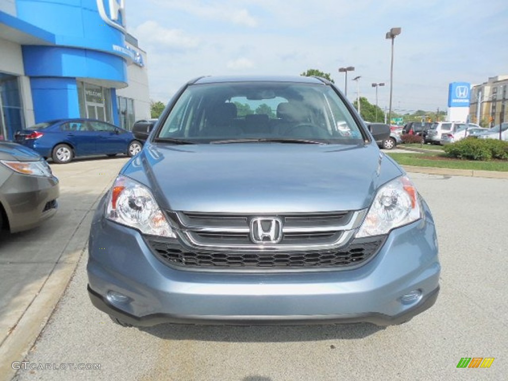 2010 CR-V LX AWD - Glacier Blue Metallic / Gray photo #6