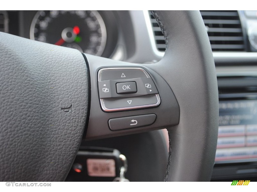 2013 Passat 2.5L SE - Black / Titan Black photo #19