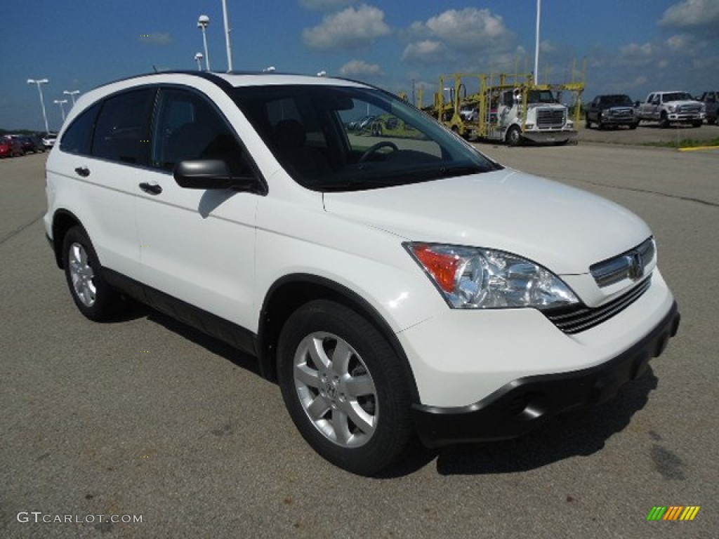 2008 CR-V EX 4WD - Taffeta White / Gray photo #5