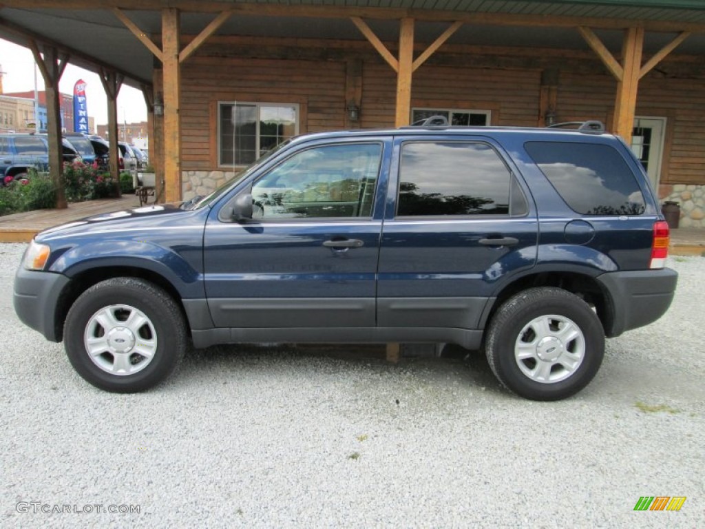 2003 Escape XLT V6 4WD - True Blue Metallic / Medium Dark Pebble photo #1