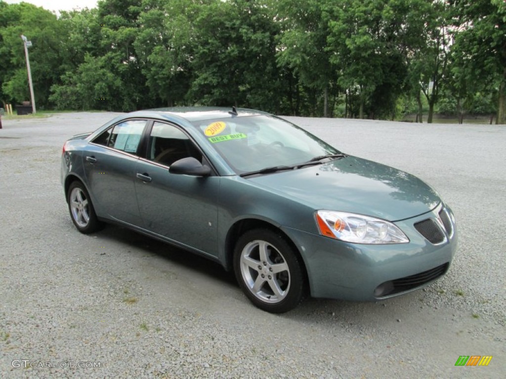 Silver Green Metallic 2009 Pontiac G6 GT Sedan Exterior Photo #82288373