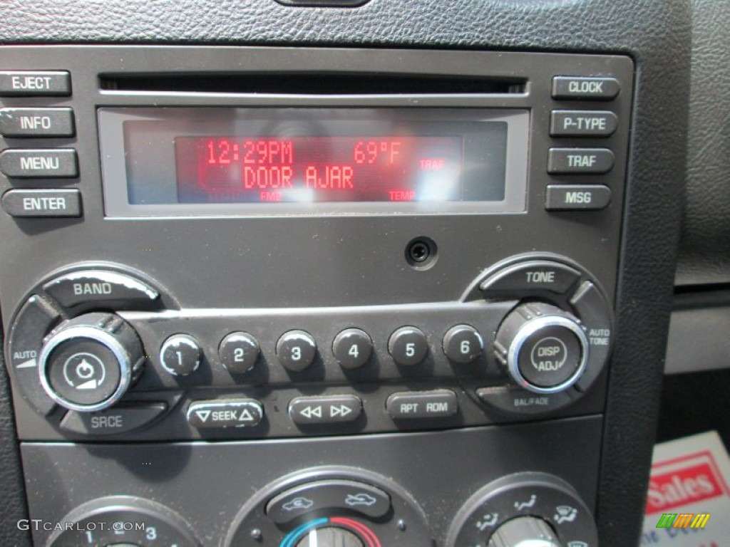 2009 Pontiac G6 GT Sedan Audio System Photo #82288666