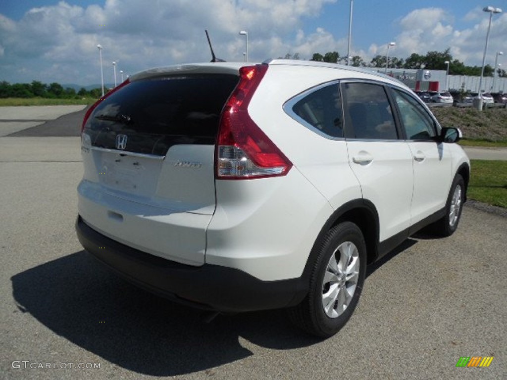 2013 CR-V EX-L AWD - White Diamond Pearl / Black photo #18