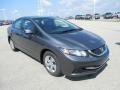 Polished Metal Metallic 2013 Honda Civic LX Sedan Exterior