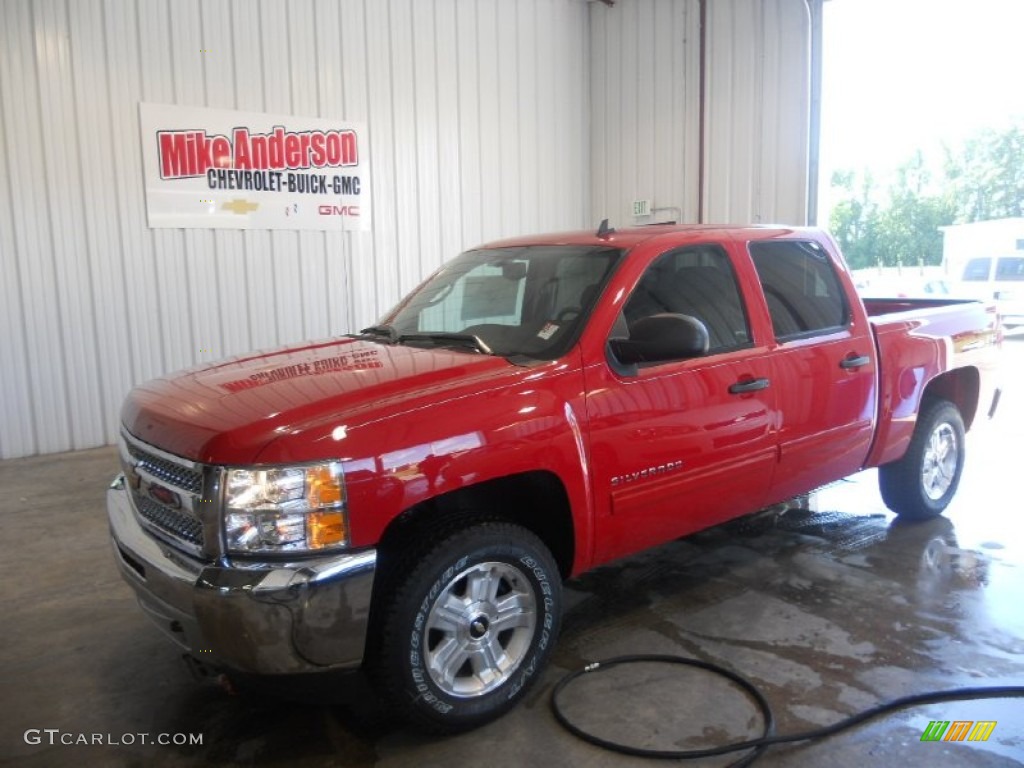 2013 Silverado 1500 LT Crew Cab 4x4 - Victory Red / Ebony photo #1