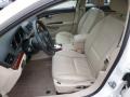 2008 Saturn Aura Tan Interior Front Seat Photo