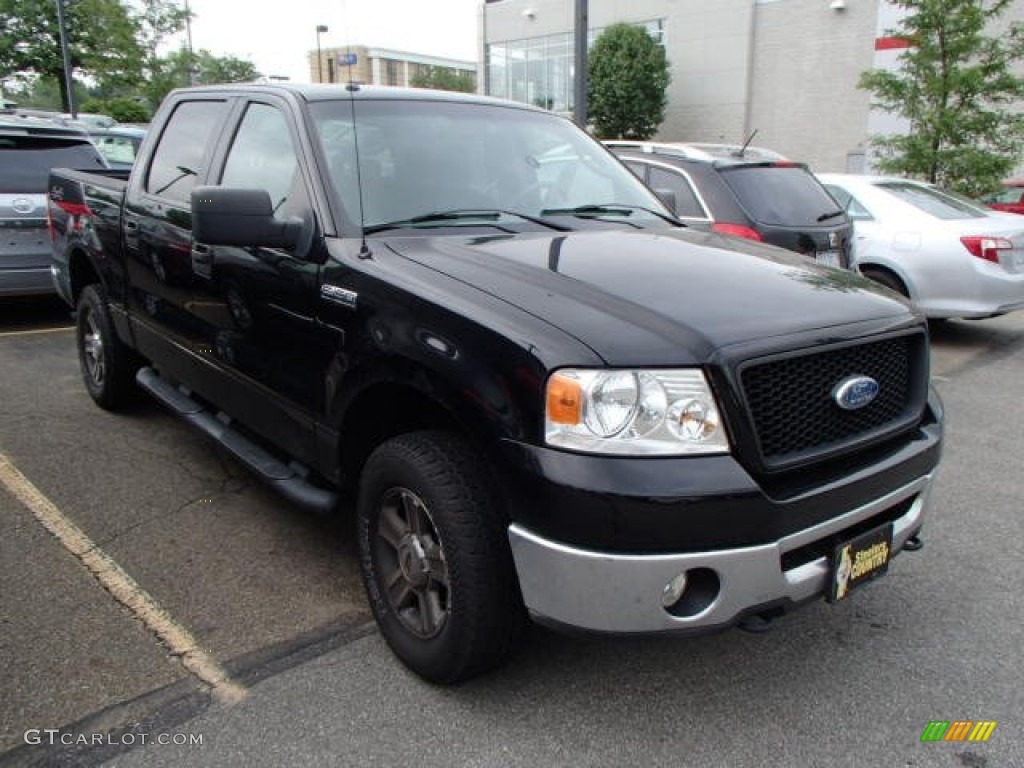 2006 F150 XLT SuperCrew 4x4 - Black / Medium/Dark Flint photo #1