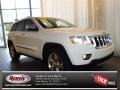2011 Stone White Jeep Grand Cherokee Overland 4x4  photo #1