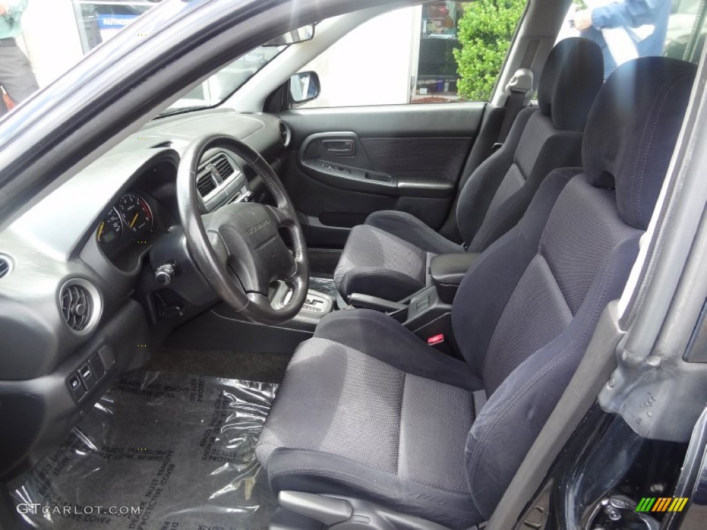 Black Interior 2002 Subaru Impreza 2 5 Rs Sedan Photo