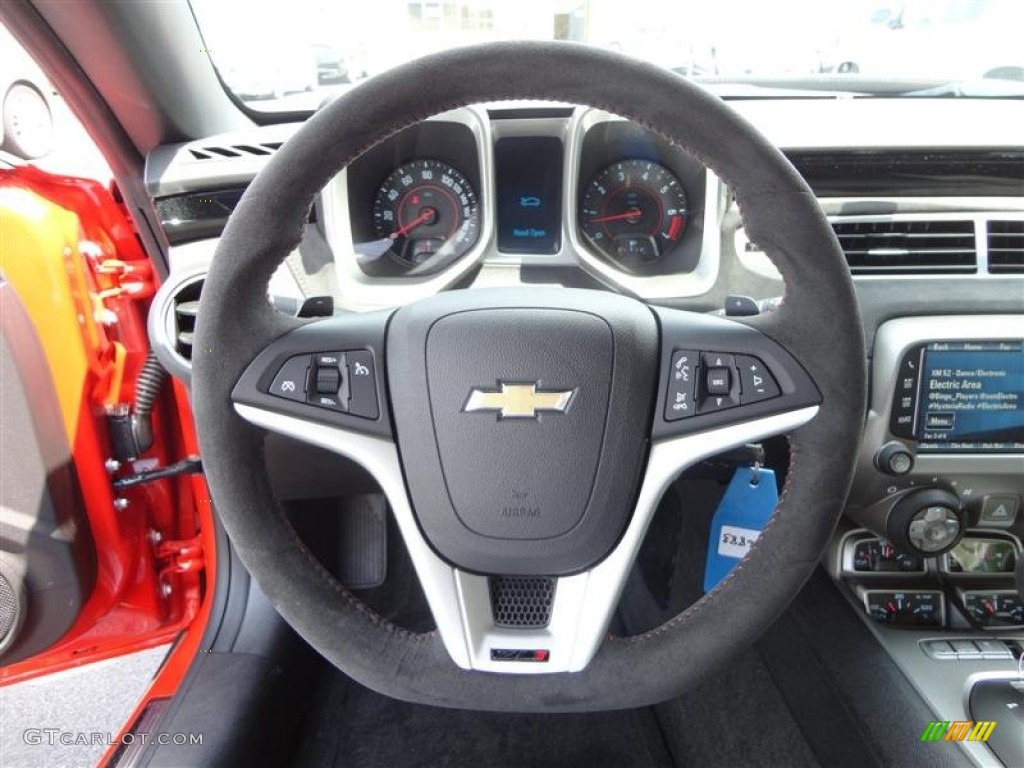 2013 Chevrolet Camaro ZL1 Black Steering Wheel Photo #82293232