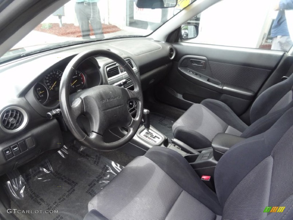 2002 Impreza 2.5 RS Sedan - Midnight Black Pearl / Black photo #10