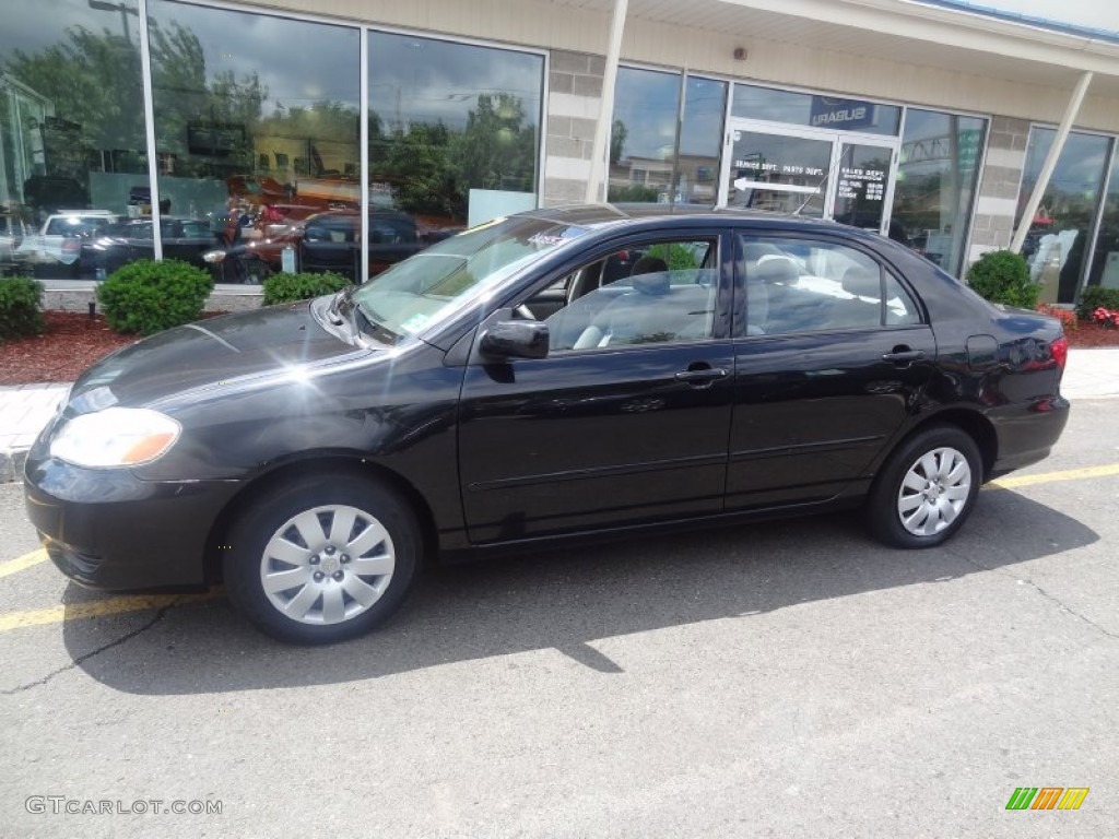 2004 Corolla LE - Black / Light Gray photo #2