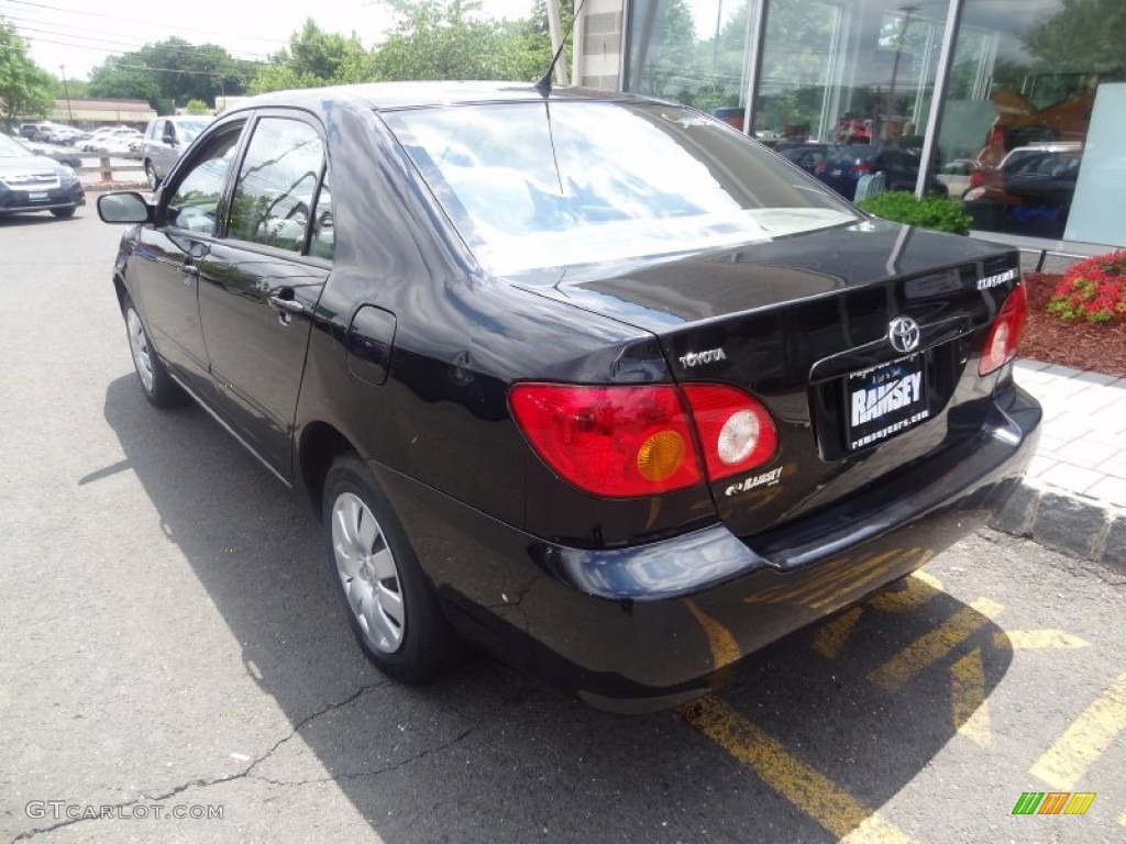 2004 Corolla LE - Black / Light Gray photo #3