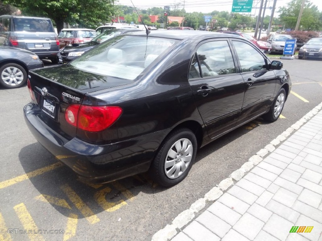 2004 Corolla LE - Black / Light Gray photo #5