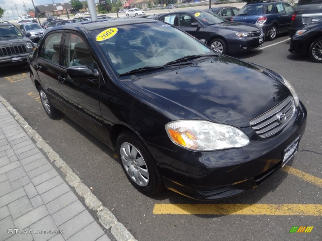 2004 Corolla LE - Black / Light Gray photo #6