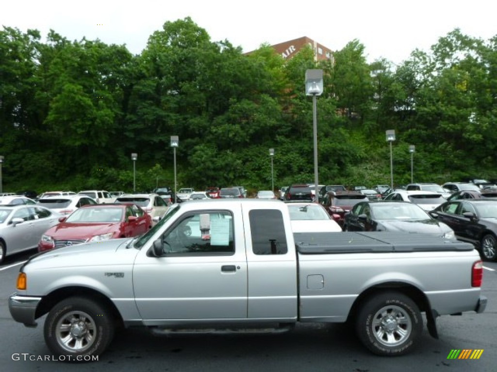 2003 Ranger XLT SuperCab - Silver Frost Metallic / Dark Graphite photo #2