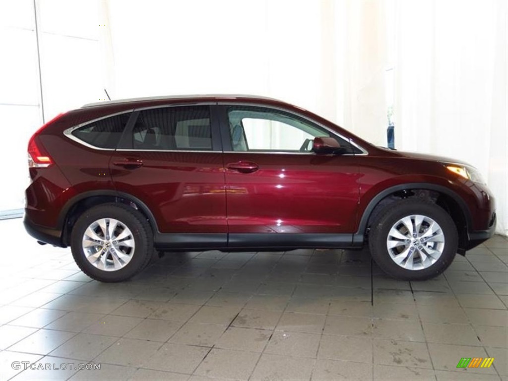 2013 CR-V EX-L - Basque Red Pearl II / Gray photo #2