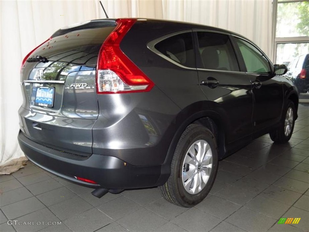 2013 CR-V EX AWD - Polished Metal Metallic / Gray photo #3