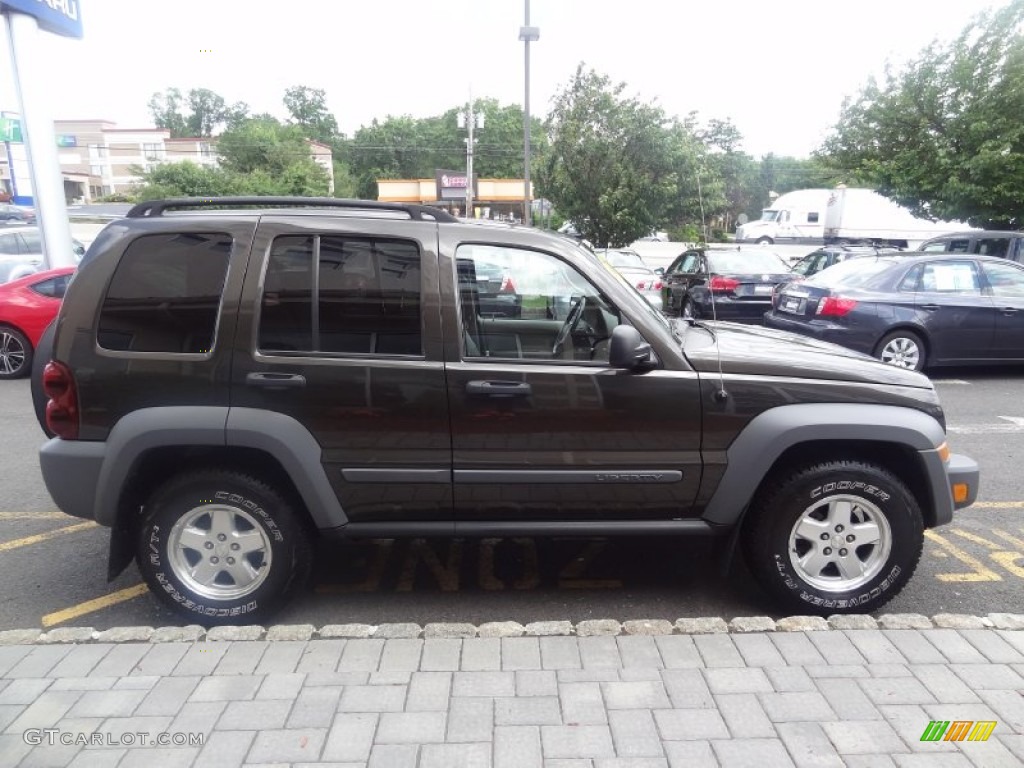 Dark Khaki Pearl 2005 Jeep Liberty CRD Sport 4x4 Exterior Photo #82296225