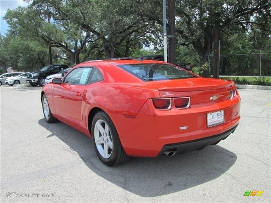 2012 Camaro LT Coupe - Inferno Orange Metallic / Gray photo #5