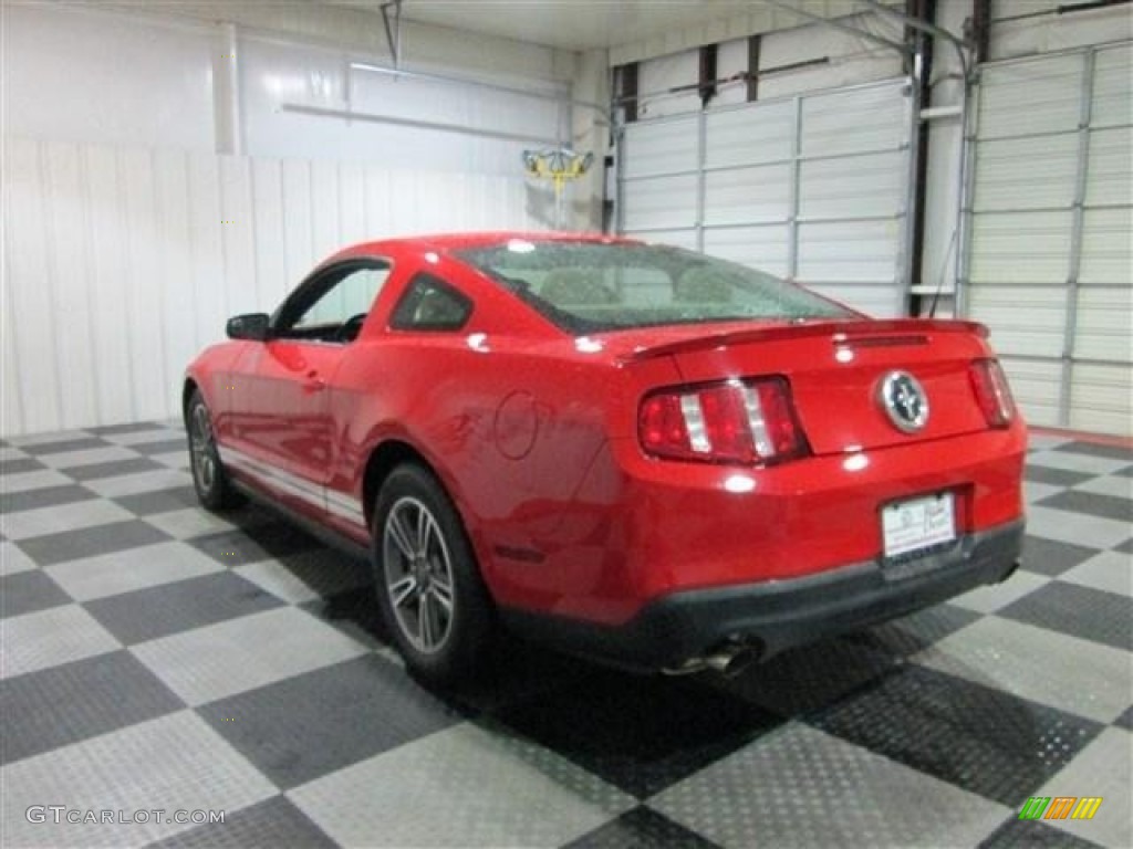 2012 Mustang V6 Premium Coupe - Race Red / Stone photo #5
