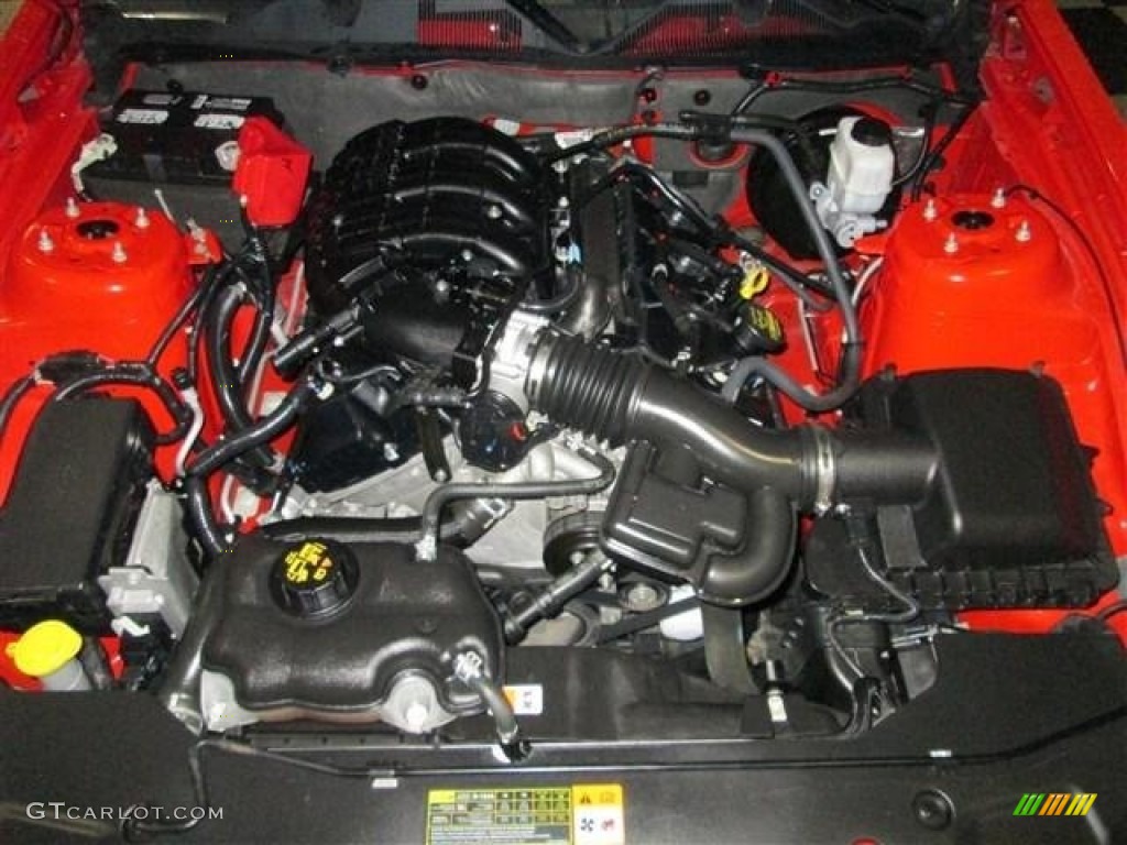 2012 Mustang V6 Premium Coupe - Race Red / Stone photo #22