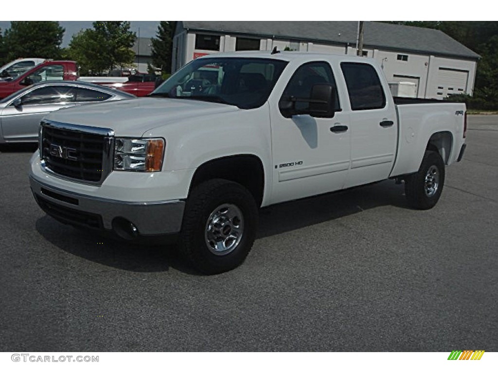 2008 Sierra 2500HD SLE Crew Cab 4x4 - Summit White / Ebony photo #23