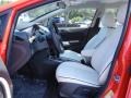 2013 Ford Fiesta Arctic White Leather Interior Front Seat Photo