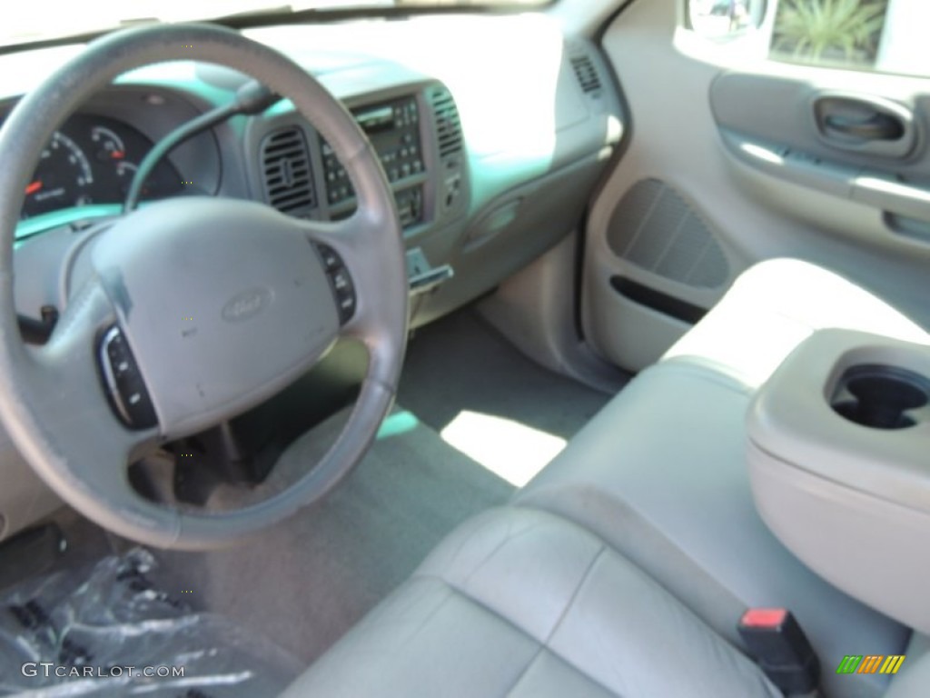 2002 F150 Lariat SuperCab - Dark Shadow Grey Metallic / Dark Graphite photo #3