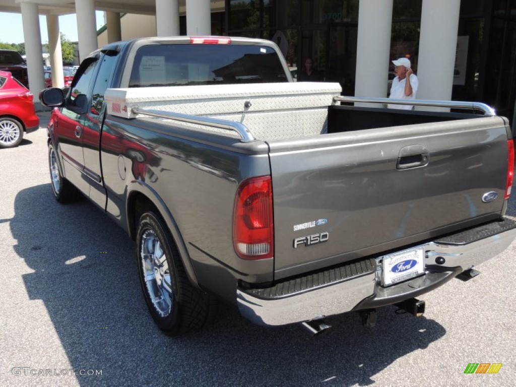 2002 F150 Lariat SuperCab - Dark Shadow Grey Metallic / Dark Graphite photo #11