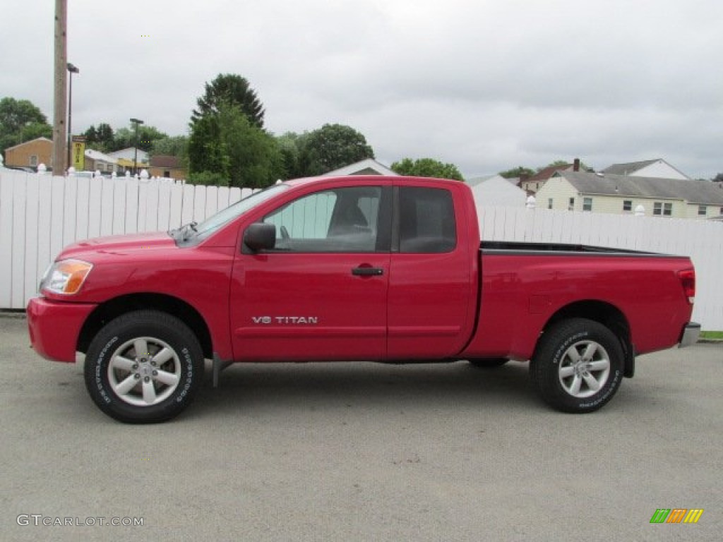 Red Alert 2010 Nissan Titan SE King Cab 4x4 Exterior Photo #82301380