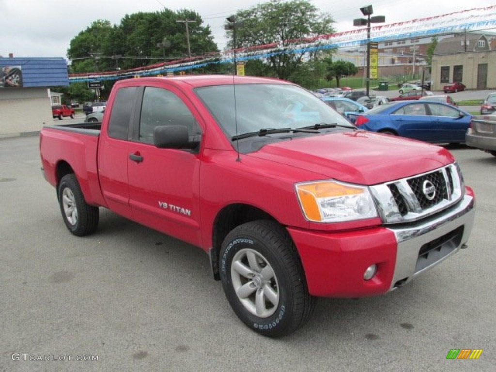Red Alert 2010 Nissan Titan SE King Cab 4x4 Exterior Photo #82301444