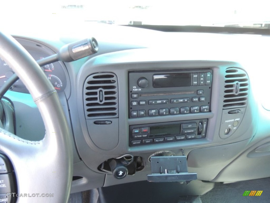 2002 F150 Lariat SuperCab - Dark Shadow Grey Metallic / Dark Graphite photo #14