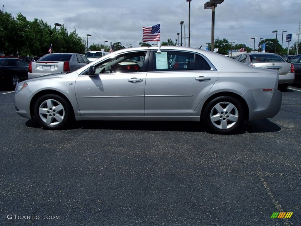 Silverstone Metallic 2008 Chevrolet Malibu LS Sedan Exterior Photo #82301486