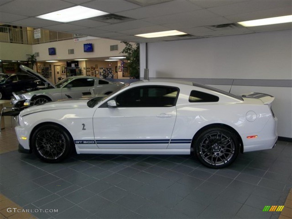 Oxford White 2014 Ford Mustang Shelby GT500 SVT Performance Package Coupe Exterior Photo #82301834