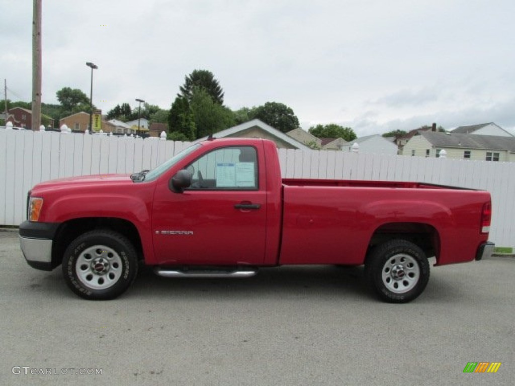 2008 Sierra 1500 Work Truck Regular Cab - Fire Red / Dark Titanium photo #2