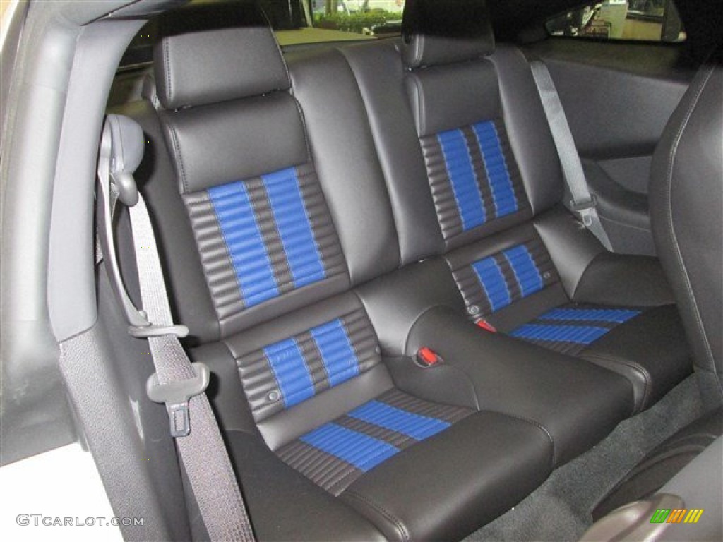 Shelby Charcoal Black/Blue Accents Recaro Sport Seats Interior 2014 Ford Mustang Shelby GT500 SVT Performance Package Coupe Photo #82302044