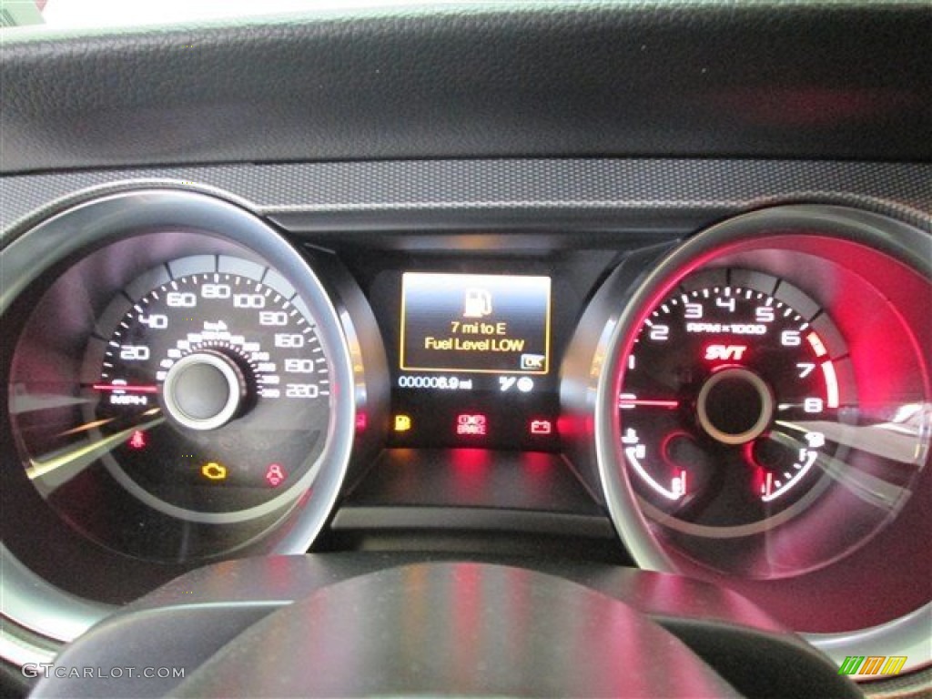 2014 Ford Mustang Shelby GT500 SVT Performance Package Coupe Gauges Photo #82302200