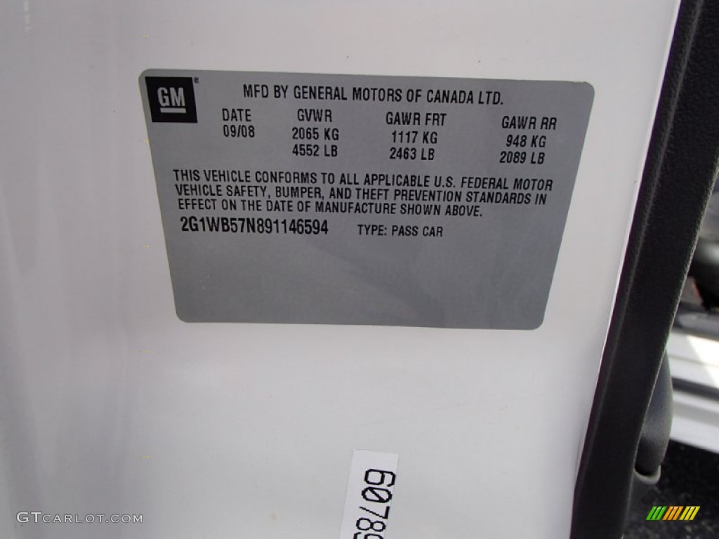 2009 Impala LS - White / Ebony photo #10