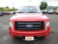 2010 Vermillion Red Ford F150 STX SuperCab 4x4  photo #2