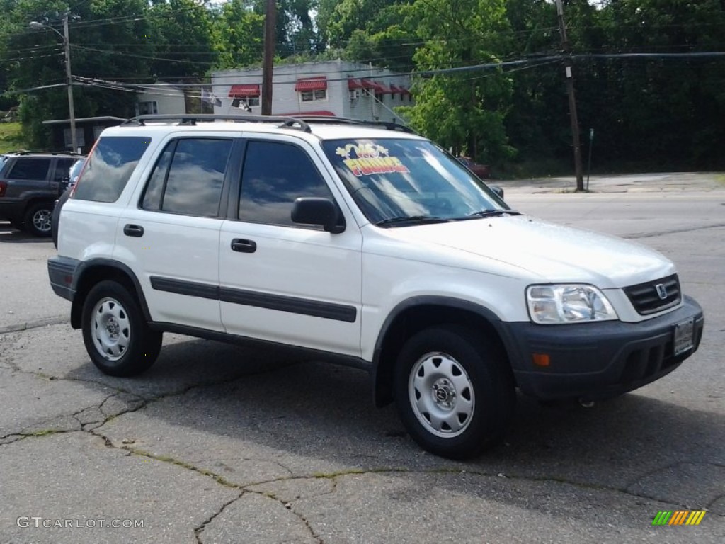 1999 CR-V LX 4WD - Taffeta White / Charcoal photo #2
