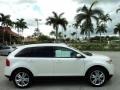 2013 White Platinum Tri-Coat Ford Edge SEL EcoBoost  photo #5