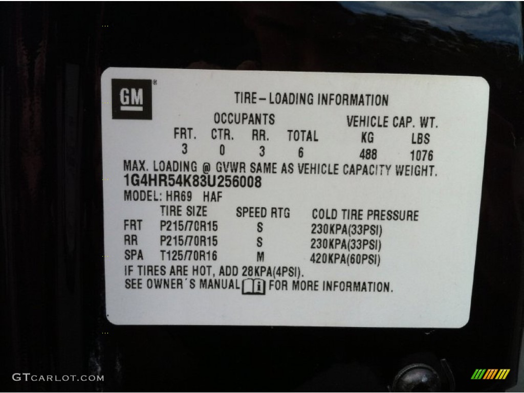 2003 LeSabre Limited - Black / Graphite photo #12