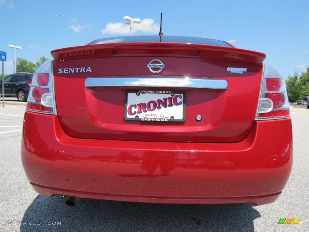 2011 Sentra 2.0 S - Red Brick / Charcoal photo #4